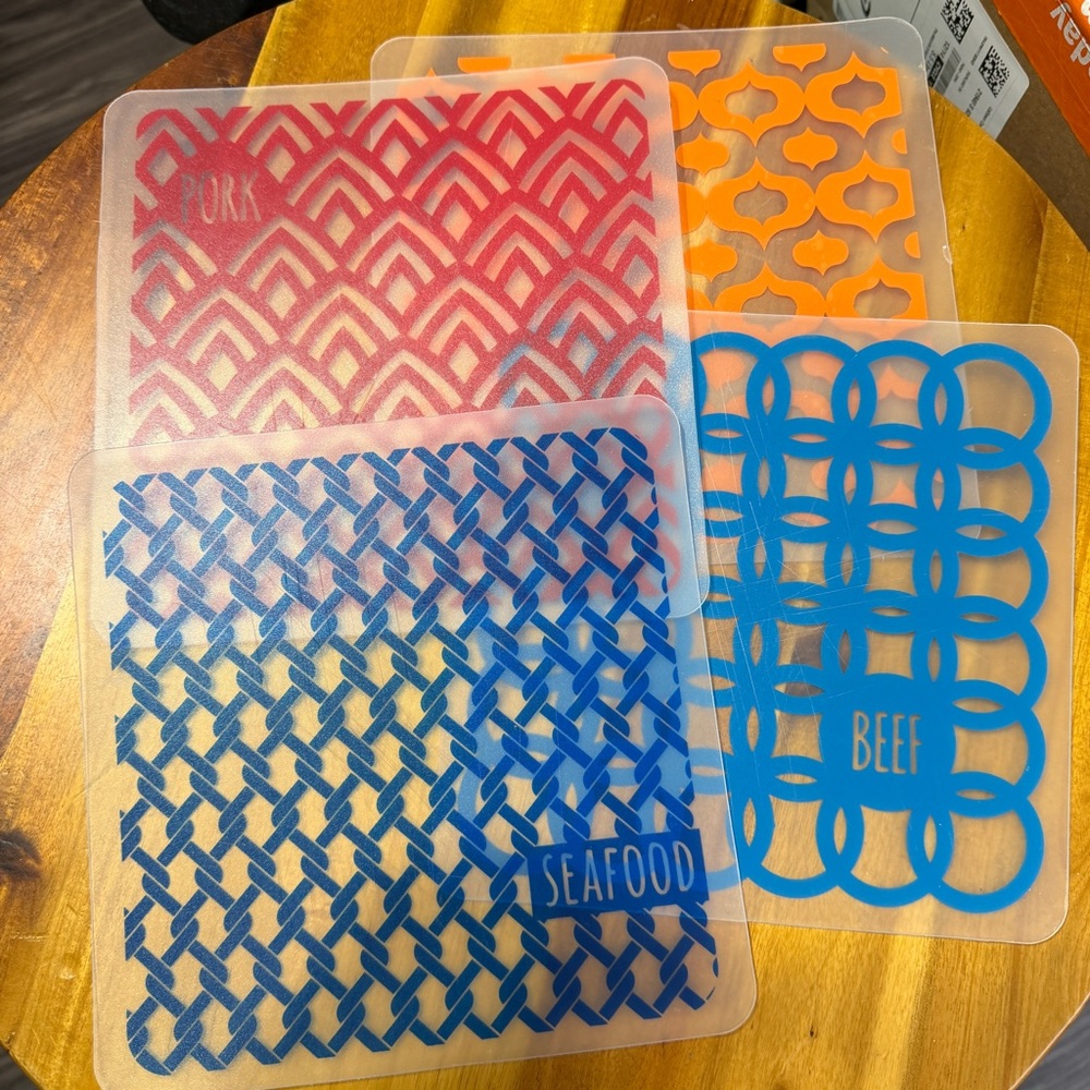 Plastic set of‎ 4 cutting boards